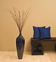 24" Tall Pod Vase - Dark Sapphire