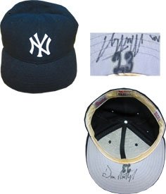 Don Mattingly Autographed Game Used New York Yankees Hat