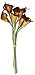 Calla Lily Bridal Wedding Bouquet 10 head Latex Real Touch Flower Bouquets (KC57 Purplish Red_10PCS)