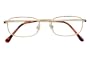 Dr. Dean Edell Reading Eyewear Gold Metal 1/2 Eye Pocket Clip with Brown Temple Tips, +1.75
