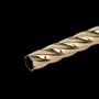 Carpet Rods Bright Solid Brass, 3 foot spiral, 1/2" diameter rod