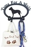 Dog Leash Hook - Pit Bull Terrier (Time for a Walk)