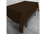 Nappe antitache rectangle 140x240 cm ALIX chocolat
