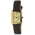 Sekonda Ladies Cream Dial Gold Plated Case Brown Leather Strap Dress Watch 4027