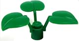 LEGO Plant (Small Green Fern with 3 large leaves) - Bulk Bag 10 pieces LEGO Building Accessories