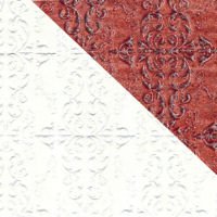 Dollhouse Miniature Embossed White Ceiling Paper