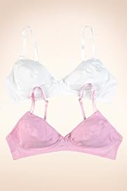 2 Pack Older Girls Cotton Rich Assorted Bra Tops