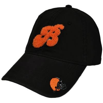 NFL Cleveland Browns Orange Brown Womens Ladies Garment Wash Chenille Hat Cap