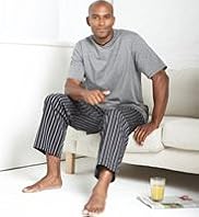 Pure Cotton Short Sleeve Stripe Pyjamas