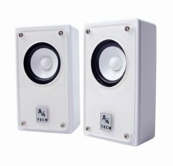 Childrens Toyshop  Computer : A4Tech AU-100 2.0 Channel USB Speakers - White
