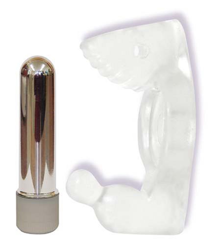 Doc Johnson Double Play Vibrating UR3 Penis Ring, Clear