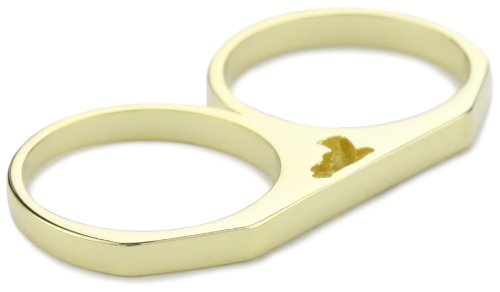 Beyond Rings 2 Finger Ring Gun Cutout Gold, Size 7