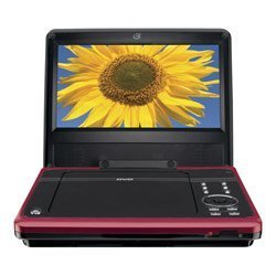 Gpx PD808R 8 Inch Portable DVD Player, Red