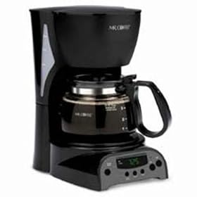 Mr. Coffee DRX5GTF 4-Cup Programmable Coffeemaker, Black