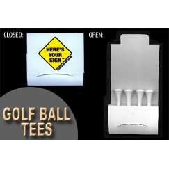 Bill Engvalls Here's Your Sign Match Book Golf Tee Set
