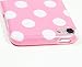 BasTexWireless Bastex Pink TPU Case with White Polks Dots for Apple iPod Touch 5, 5th Generation [Compatible with iPod Touch 6]
