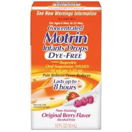 Johnson & Johnson Infant Motrin Drop - Dye Free - 1/2 oz