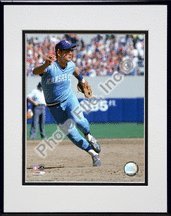 Kansas City Royals George Brett 1981 Fielding Action Matted 8X10 Photo In Aluminum Frame