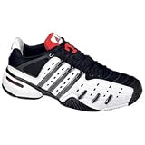 adidas Men's Barricade V Tennis Shoe,Black/Iron/Scarlet,7 M