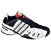 adidas Men's Barricade V Tennis Shoe,Black/Iron/Scarlet,11 M
