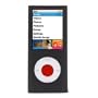Premium Bundle for iPod Nano 4th Generation: Silicone Skin Case Cover Protection + USB Car Auto DC Charger + USB Travel Home AC Charger + Full body Screen Protector, Black