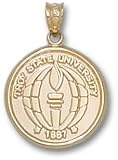 Troy State Trojans Solid 10K Gold Seal Pendant