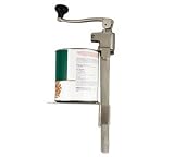 Hotel Model Can Opener, Manual, 13-1/4'' Shaft Length, Table Style With Plated Steel Base, Heavy Dut