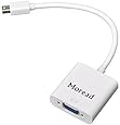 Moread Mini DisplayPort (Thunderbolt Port Compatible) to VGA Adapter (Male to Female) - White