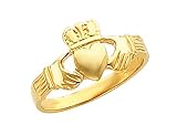Ladies Claddagh Ring in 14K Yellow Gold