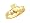 Ladies Claddagh Ring in 14K Yellow Gold, Size 6.5