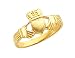 Ladies Claddagh Ring in 14K Yellow Gold