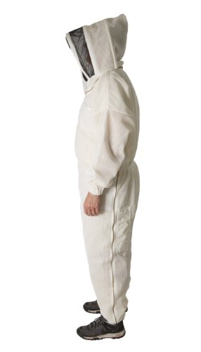 Ultra Breeze Large Beekeeping Suit with Veil, 1-Unit, White