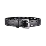 Madison Boy Wide Double Punch Genuine Leather Belt (Sizes 22 32)