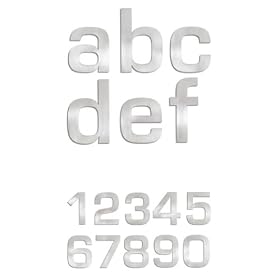 House Address Letter - Chrome F by Blomus by 