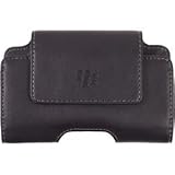 BlackBerry Horizontal Leather Holster Case with Swivel Belt Clip for BlackB ....