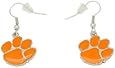 NCAA Clemson Tigers Logo Dangler Earrings