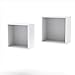 Nexera Wall Shelves 222503, Set of 2, White