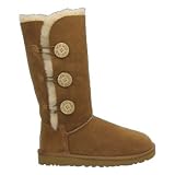 UGG Australia Women's Bailey Button Triplet Boots, 8, Chestnut
