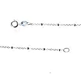 Fine Cable Beads Nickel Free Sterling Silver Chain 7.5, 9.5, 14, 16, 18, 20, 22 Inch