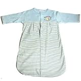 Rene Rofe Baby Boys Interlock Sleep Bag, Blue with Stripes, Size 0 - 3 Months
