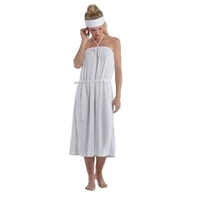 Betty Dain Terry Bare Shoulders Client Gown, White
