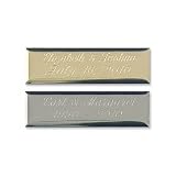 Silver Blank Plate For Guest Books