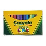 Binney & Smith Crayola(R) Drawing Chalk, Assorted Colors, Box Of 12
