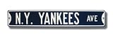 NEW YORK YANKEES N.Y. YANKEES AVE Authentic METAL STREET SIGN (6 X 36)