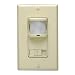 Leviton PR150-1LI 500W, Single Pole, 150 Degrees, 350 sq. ft. Passive Infrared Wall Switch Occupancy Sensor, Residential Grade, Ivory