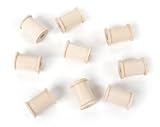 Darice 9119-54 Big Value Unfinished Large Center Wood Spool, Natural, 7/8-Inch