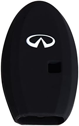 Black Protecting Bag Silicone key Case Cover For 4 Buttons Infiniti Smart Key Case Shell G series G37 JX35 Q series Q50 Q60S Q70L QX EX FX M series