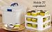 Triple Layer Cupcake Carrier Tote Holds 27 Cupcakes!