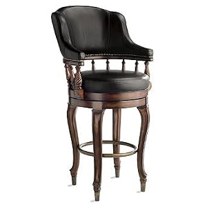 Burbank Bar Height Swivel Bar Stool (30"H seat, 37-3/4"H arms) - Frontgate
