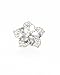 bebe Crystal Flower Cocktail Ring